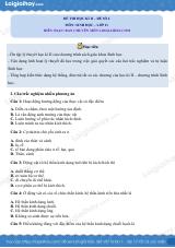 Đề thi học kì 2 Sinh 11 Kết nối tri thức - Đề số 4